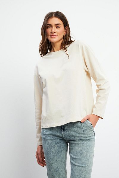 VENA Γυναικείο μακρυμάνικο μπλουζάκι Ashley Stone Crew Neck