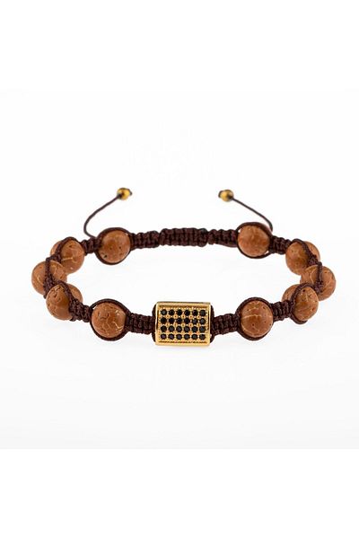 OSMANLI DOĞAL TAŞ Zircon Natural Stone Men's Bracelet