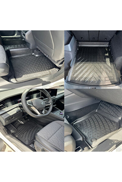Rizline Volkswagen Tayron 2024 Ve Sonrası 3D Paspas ve Alt Bagaj Havuzu Set