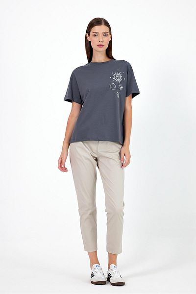 VENA Antacid Printed Women's Oversize T-shirt - Crew Neck