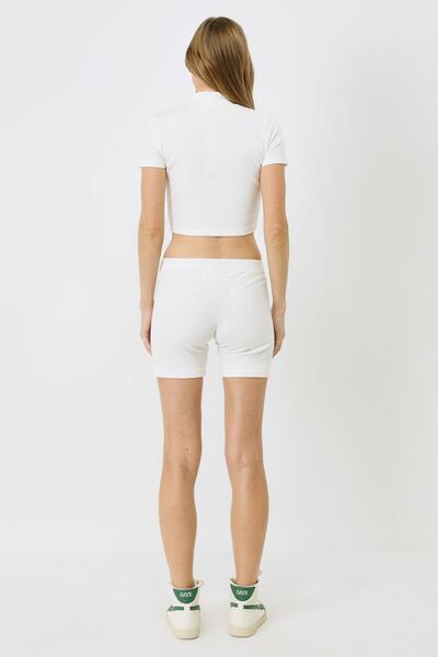 C&City Women's Corded Boxers - Knitted, Long, Ecru 931