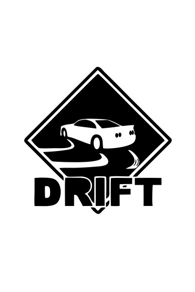 Reysa Tasarım ملصق سيارة دريفت مقاس 17×17 سم باللون الأسود