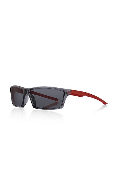 Kinary Children's Sunglasses Sports Model Smoked Frame Claret Red Handle 4025