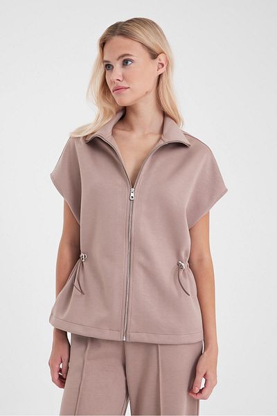 VENA Дамски елек Nelly Mink Soft Texture Oversize (CUPRO)