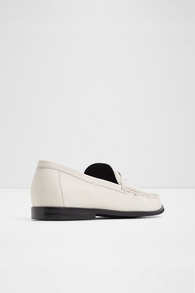 Aldo Speakeasy - Men's Genuine Leather Ecru Loafer & Moccasin