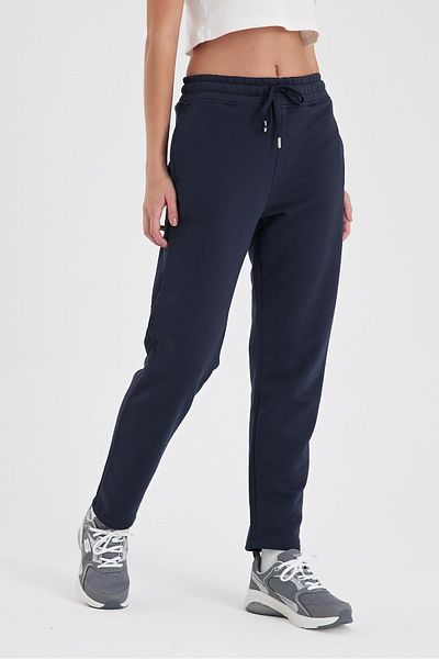 VENA Women's Larissa Navy Blue Regular Fit Cotton Sweatpants