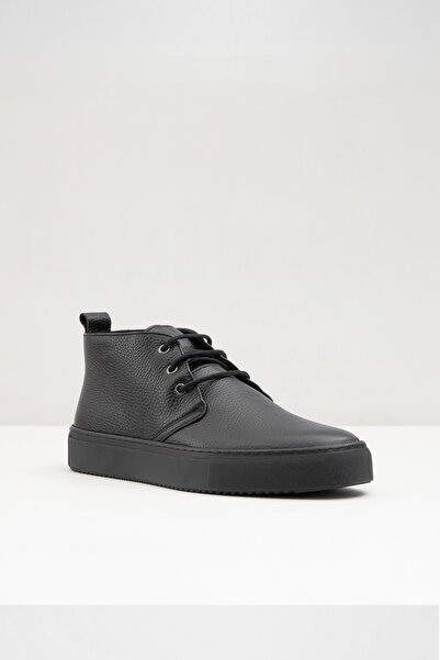 Aldo Ανδρικές μπότες Rigel-tr-γνήσιο δέρμα μαύρο