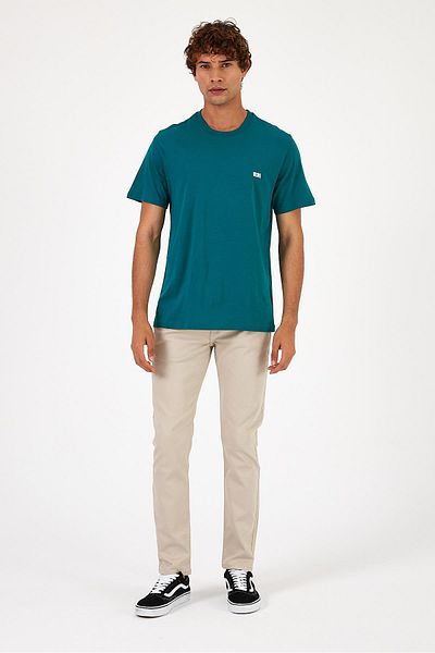 VENA Ανδρικό μπλουζάκι με στάμπα Forest Vena Regular Fit Crew Neck