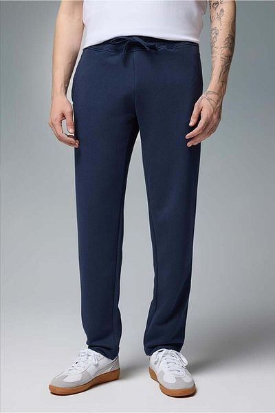 VENA Ανδρικό βαμβακερό παντελόνι Karl Navy Blue Regular Fit