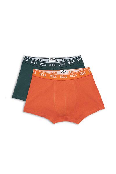 UCLA Irvine Orange-Green Waist Banded Jacquard Standard Fit Men's Boxers
