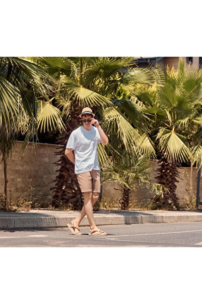 VENA Men's Crew Neck White Printed Regular Fit T-Shirt