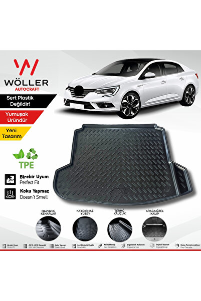 wöller Renault Megane 4 Sedan Uyumlu Bagaj Havuzu 2016 2025 Arası Uyumlu 3d Ultraflex Esnek