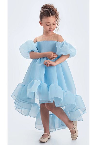 vestitino Rochie de seara fetita cu coada Karolin Fabric
