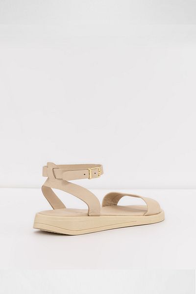Aldo Megara-Tr-Genuine Leather Ecru Women's Sandals