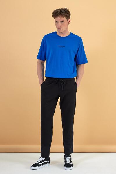 VENA Pantaloni de sport Karl Black pentru bărbați, cu ajustare normală, din b...