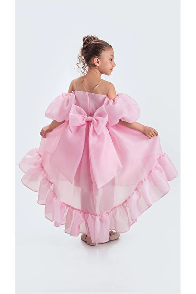 vestitino Βραδινό φόρεμα για κορίτσια με ουρά Φόρεμα Karolin Fabric