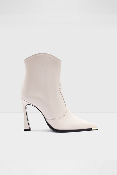 Aldo Fıneassa-Tr-Genuine Leather Ecru Women's Boots