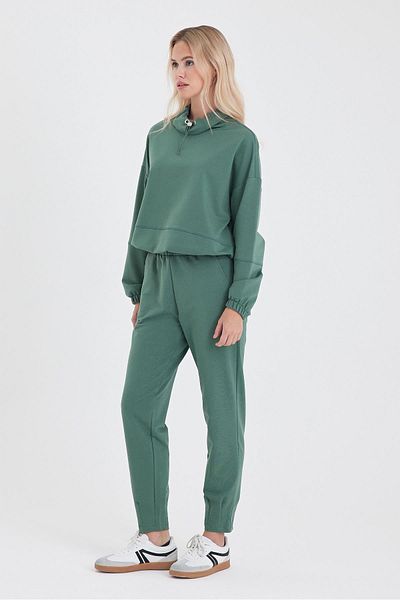 VENA Γυναικείο παντελόνι Norah Lake Green Relaxed Fit - 29562-1019