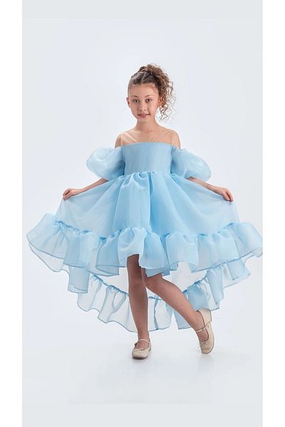 vestitino Rochie de seara fetita cu coada Karolin Fabric