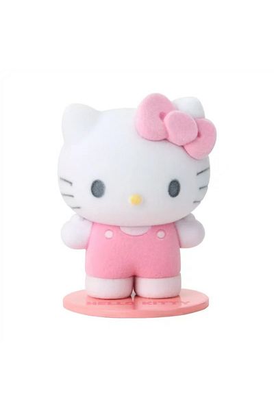 Choice A New Sanrio Flocking Magnetic Doll Modeling Ornament Kitty Melody Kuromi Usahana Dopamine Plaid An.
