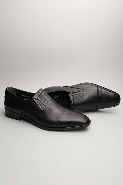 Gondol Ανδρικό Γνήσιο Δέρμα Classic Black Croco 45 Ttx.148