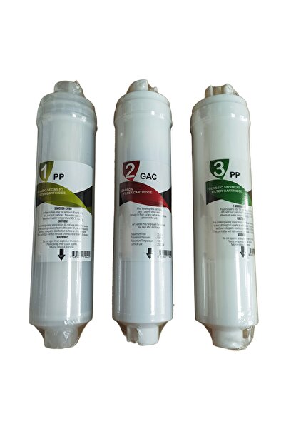 Aqua Sun SU ARITMA CİHAZI KAPALI KASA 3 LÜ ÖN TAKIM FİLTRE SETİ