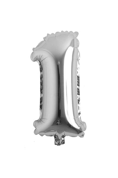 Deniz Party Store Silver Foil Balloon (1) Number 36 - 40 cm