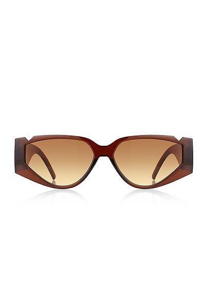Kinary Women's Sunglasses Brown Shiny 1051