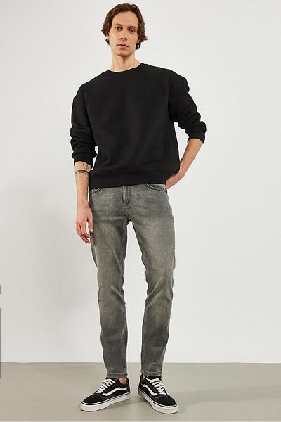 VENA Ανδρικό παντελόνι Edward Anthracite Slim Straight Jean