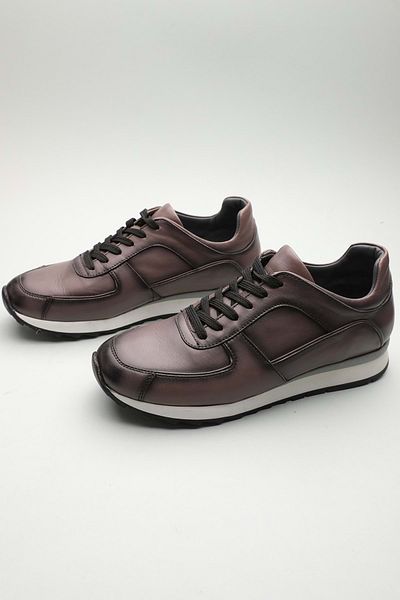 Gondol Bărbați din piele naturală Classic Casual Gri 39 Ttx.523