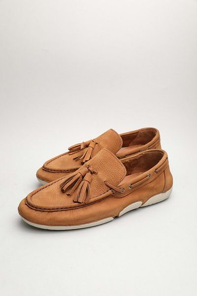 Gondol Loafer clasic din piele naturală pentru bărbați Mustard 42 Ttx.60165