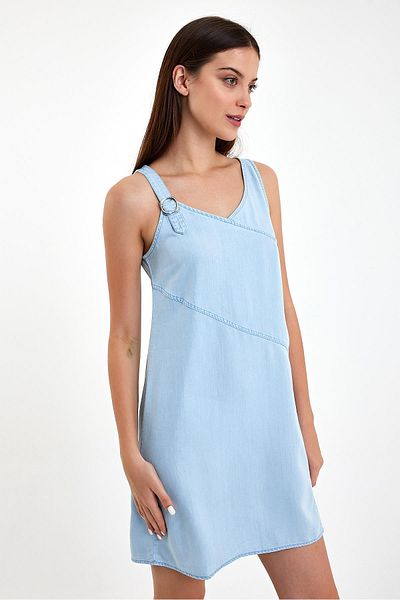 VENA Rochie de damă Angelica Sky Blue Regular Fit - Tencel ™