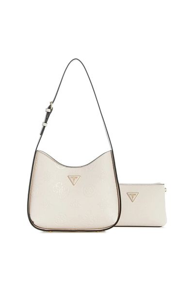 Guess Дамска чанта през рамо модел Pl932302 - цвят камък
