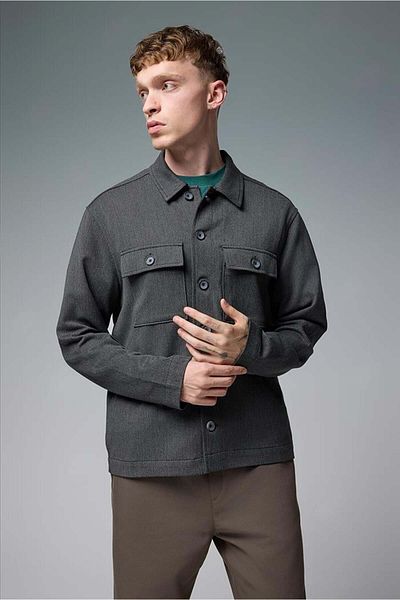 VENA Ανδρικό μπουφάν Ken Anthracite Regular Fit