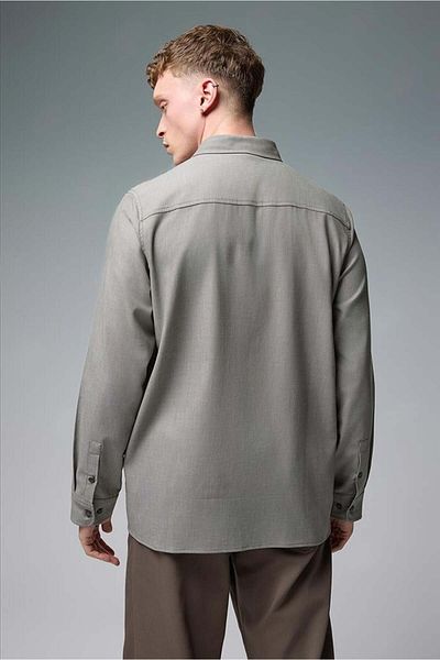VENA Ανδρικό πουκάμισο Nicolas Khaki Regular Fit Gabardine