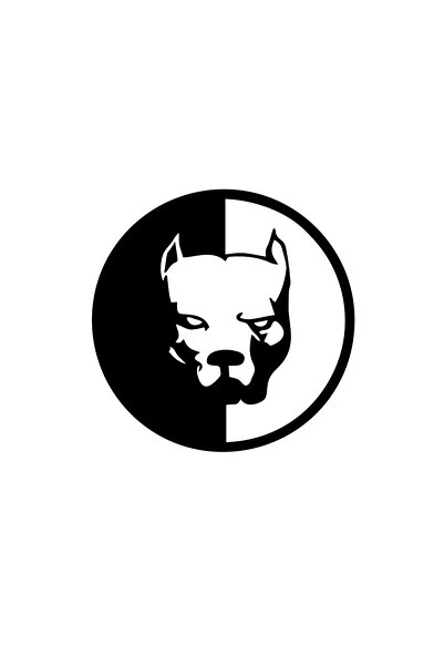 Reysa Tasarım ملصق سيارة بيتبول مقاس 17x17 سم باللون الأسود