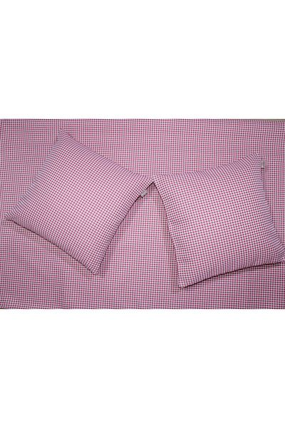 Believe Red Gingham Jacquard Woven Tapestry Table Cloth and Throw Pillow Case 3 Piece Picnic Set