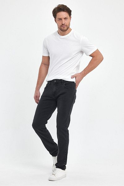 VENA Daniel Black Straight Fit Jean Παντελόνι - Μαύρο