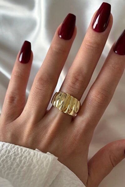 Leo'Stone Yeni Seri Cilalı Kırışık Asimetrik Bombeli Tasarım Günlük Ayarlanab...