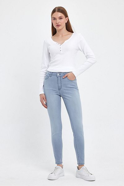 VENA Pantaloni skinny Gabriella Blue Grey - Blue Grey