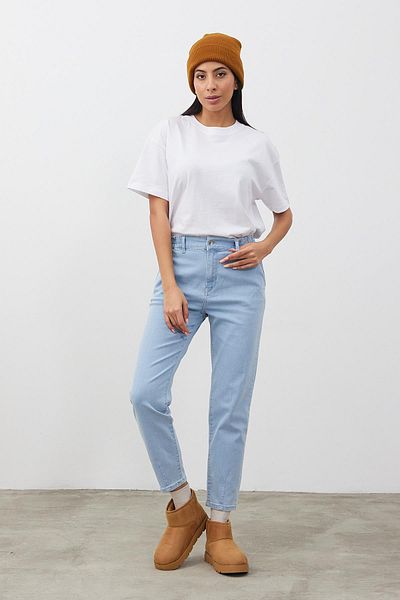 VENA Pantaloni de jeans cu talie elastică Norah Sky Blue - Sky Blue