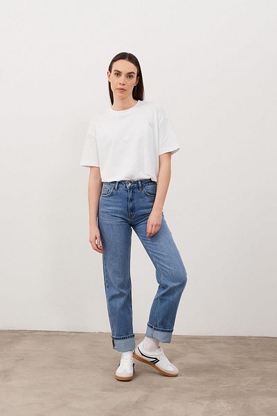 VENA Džínové kalhoty Marrakesh Dark Blue Straight Fit - Tmavě modré