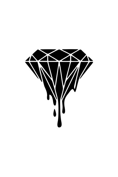 Reysa Tasarım Diamond Car Sticker 17X17 cm Black