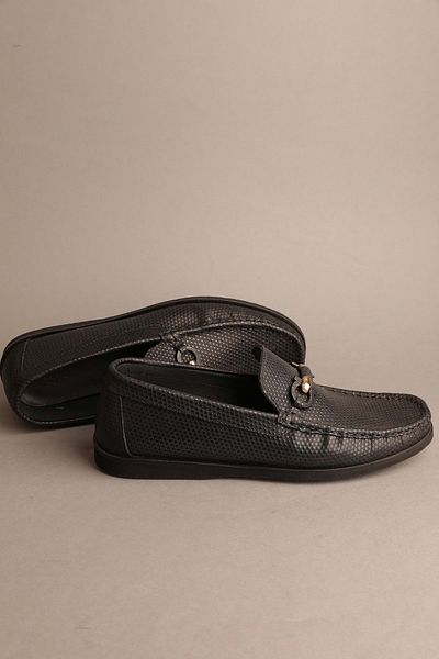Gondol Loafer clasic din piele naturală pentru bărbați negru 42 Ttx.604