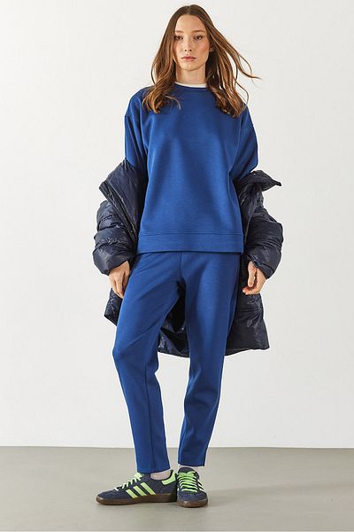 VENA Παντελόνι Jogging Alian Soft Textured (CUPRO) - NAVY