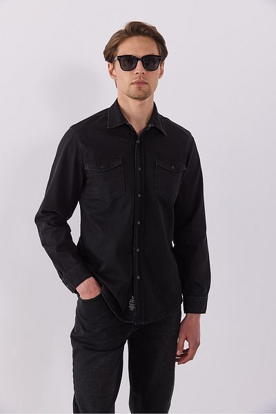 VENA Austin Slim Fit Jean - ΜΑΥΡΑ