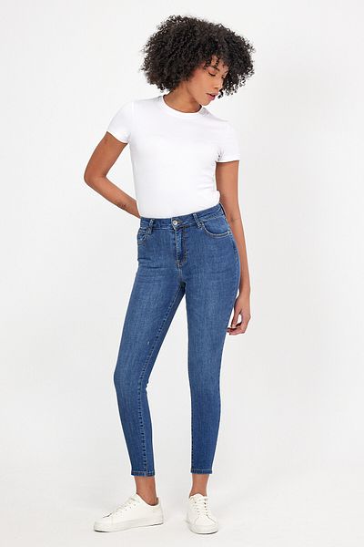 VENA Pantaloni skinny Gabriella Dirty Dark Blue - Dirty Dark Blue