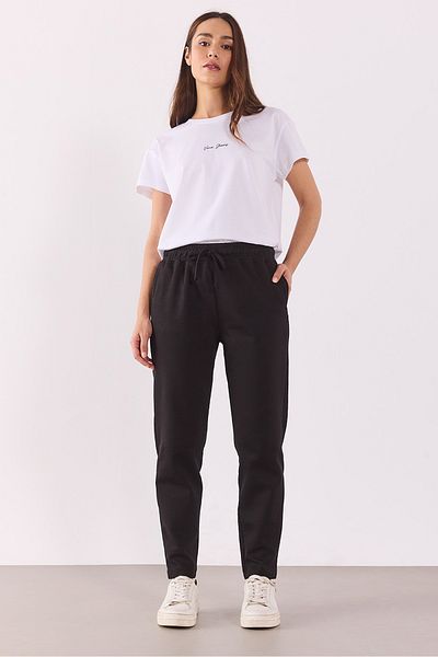 VENA Βαμβακερό Φούτερ Larissa Regular Fit - Μαύρο