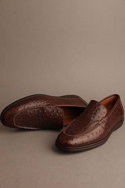 Gondol Loafer clasic din piele naturală pentru bărbați maro 42 Ttx.20196