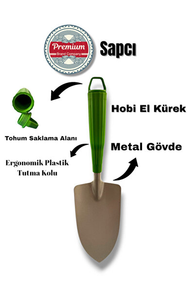 Sapcı Bahçe fidan hobi mini el kürek Metal